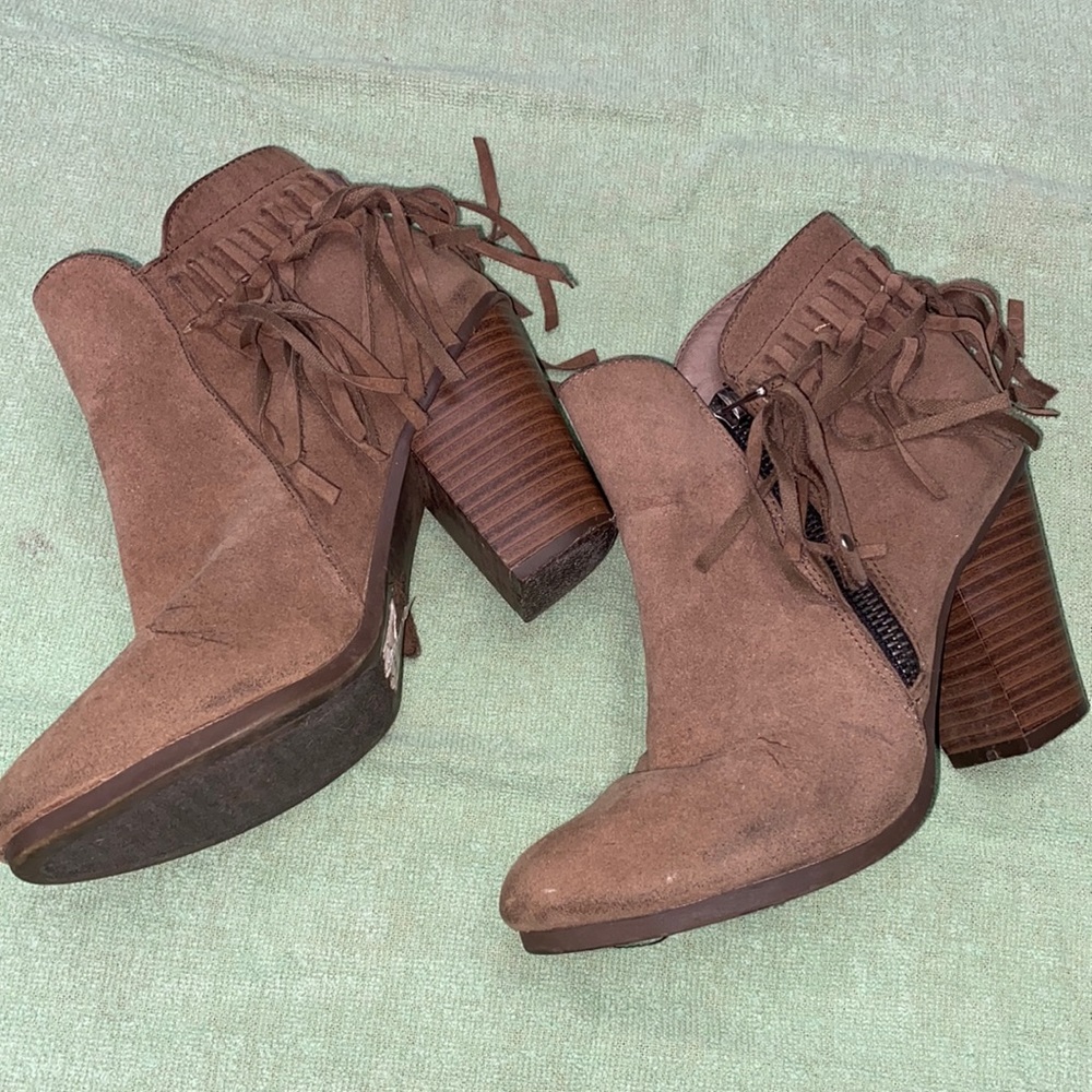 Fringe Booties S 5.5